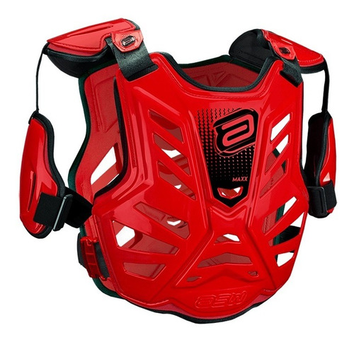 Colete Asw Maxx Vermelho Preto Cross Motocross Trilha Enduro