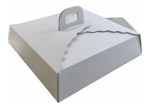 Caja  Blanca Tartaleta- Kuchen 29x29x5. 20 Unidades