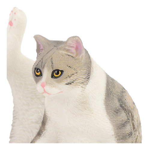 Figura De Gato Educativa, Realista, Linda Maqueta De Juguete