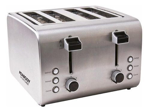 Tostadora Peabody Pe-t8520 1800w Inox 7 Niveles Lhconfort