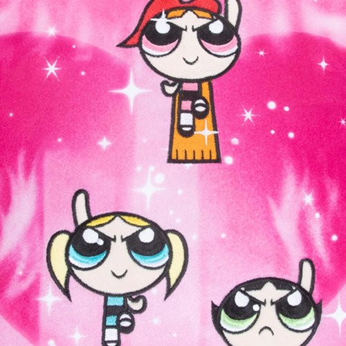 Cojin Decorativo Chicas Super Poderosas Multicolor Terciopelo