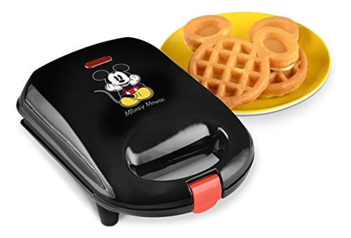 Disney Dcm-9 Mickey Mini Waffle Maker, Negro