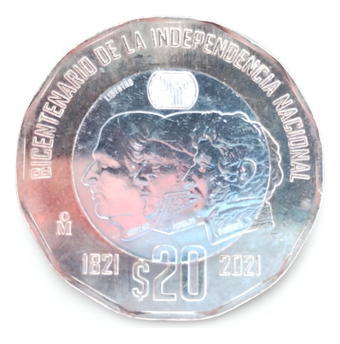 Moneda 20 Pesos | Bicentenario De La Independencia Nacional