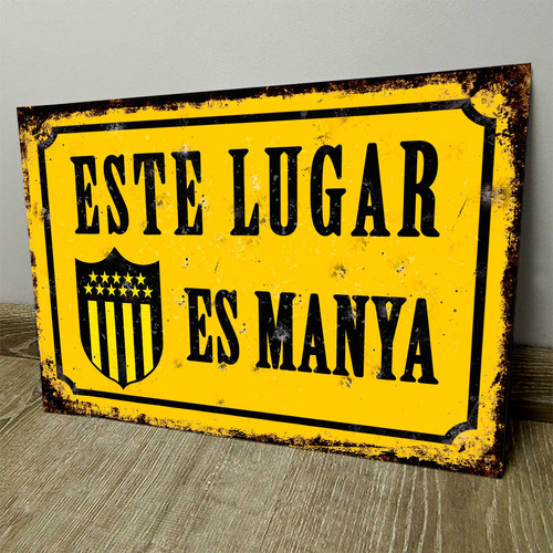 Chapa Retro Vintage Cartel Cuadro Decorativo Peñarol Cff014