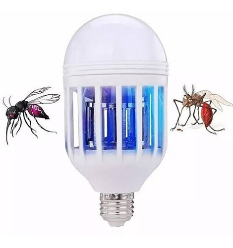 Foco Grande Led 15w Lampara Mata Mosquito Insectos 3 Funcion Color de la luz Blanco