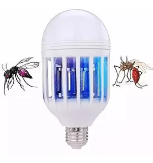 Foco Grande Led 15w Lampara Mata Mosquito Insectos 3 Funcion Color de la luz Blanco