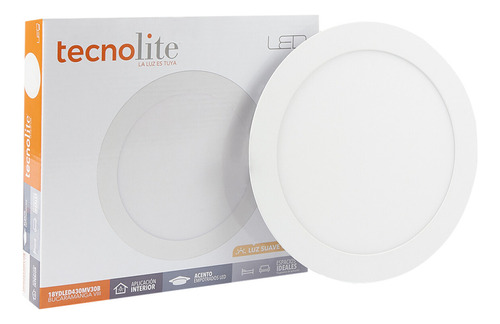 Lampara Led Empotrable En Techo 18w P/ Interiores Luz Cálida