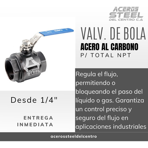 Válvulas De Bola Acero Al Carbono Npt 1000wog