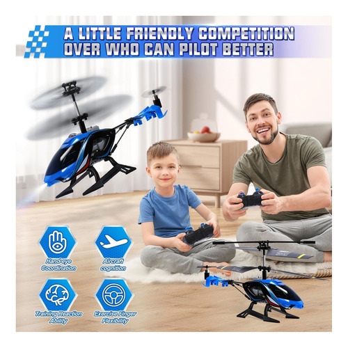 Un Helicóptero Alpha Rc, Helicóptero De Control Remoto De De