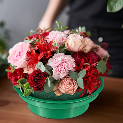 Paquete De 8 Cuencos Redondos De Espuma Floral Para Bricolaj