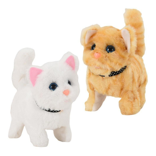 2pcs Animales De Peluche Suaves Que Caminan Juguete Felpa