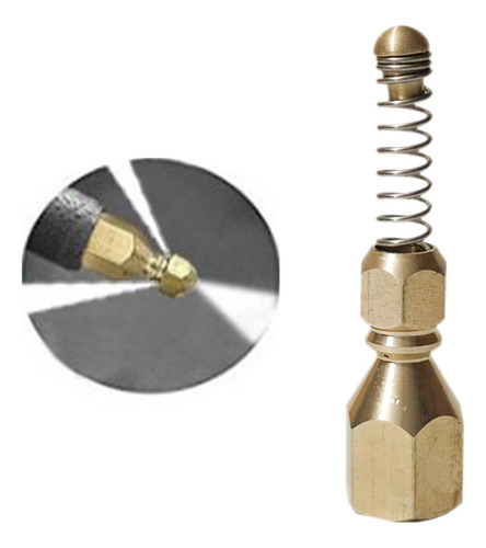 2 Brass Sewer Nozzle Sturdy High Pressure Hose Nozzle For