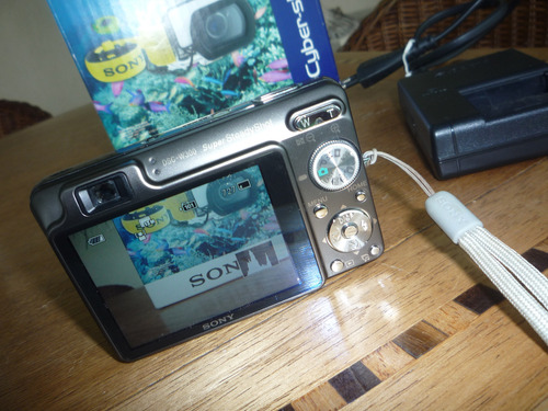 Sony Cyber Shot W 300 - Titanium + Cx Estanque - Impecável Cinza-escuro (Usado)