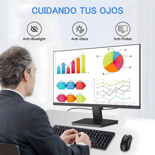 Monitor Gamer De 22 Bocina Led Negro Resolución Full Hd Negro