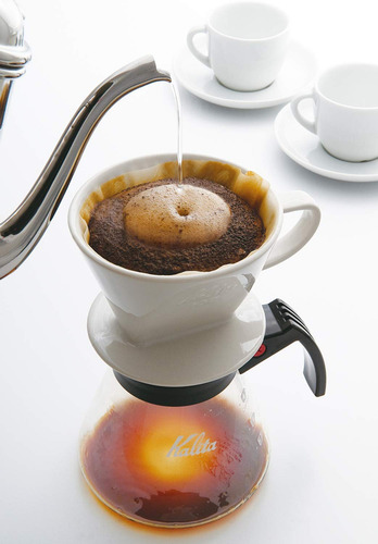 Gotero De Café Kalita 102, Cerámica, 350 Ml, Color Blanco