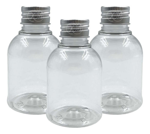 Botella Envases Campana 100 Ml Tapa Metalica Aluminio X 12