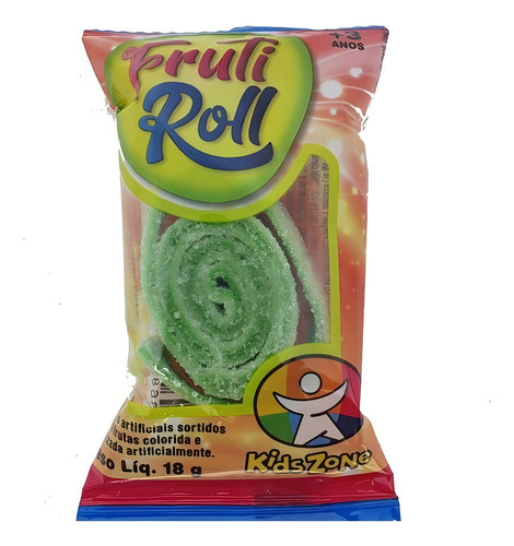Bala Goma Fruit Roll Sortidos Display C/40un Kids Zone
