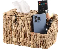 Comprar Caja De Pañuelos De Mimbre, Soporte Cuadrado Pañuelos...