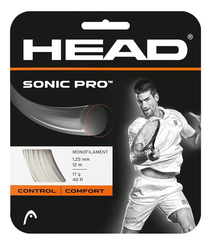 Head Sonic Pro Tennis Racket String 40' Set - Cordaje De Raq