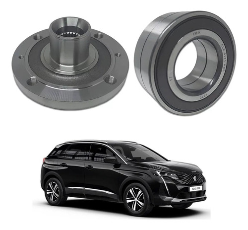 Cubo Roda Dianteira + Rolamento Peugeot 3008 1.6 2010 A 2017