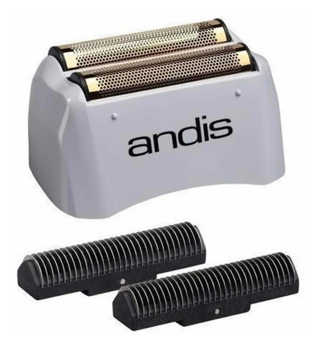 Navaja Más Cabezal Malla Repuesto Andis Shaver Profoil Plus Color Blanco