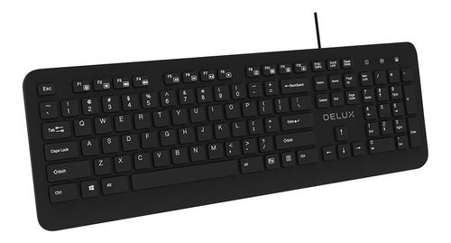 Teclado Delux Usb Alambrico Teclas Multimedia Usb Pc Laptop