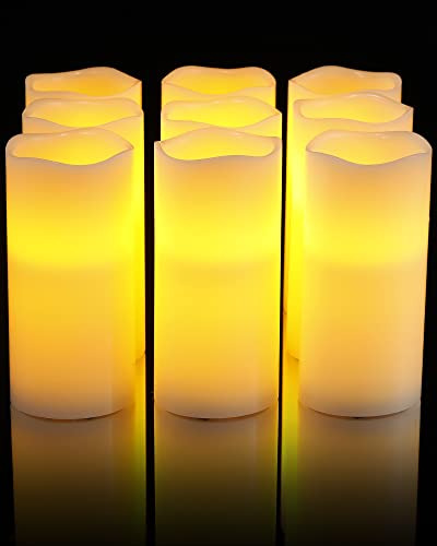 12 Piezas Encendidas Velas Sin Llama, Verdadera F18ru