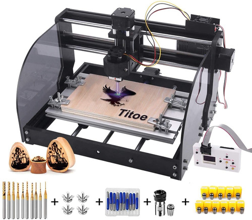 Máquina De Grabado Titoe, 2 En 1, 7000mw, Cnc 3018 Pro-m