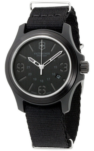 Relógio Suíco Victorinox Swiss Army All Black Field Watch