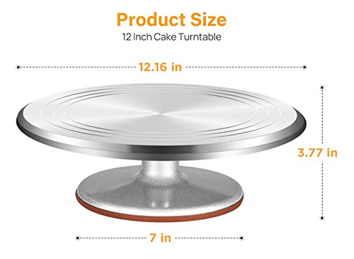 Soporte Giratorio Para Tartas Kootek De Aleación De Aluminio