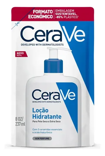 Refil Loção Hidratante Corporal 3 Ceramidas 120h CeraVe 237ml