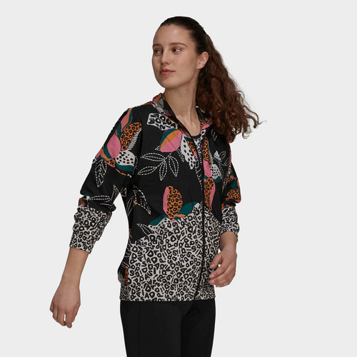 Imagen 7 de 10 de Rompevientos Liviano Farm Rio Print Relaxed adidas