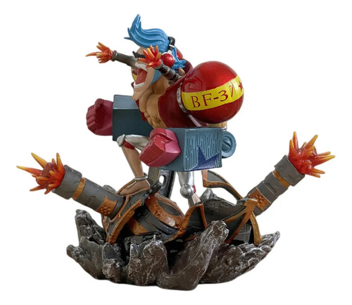 Figura Franky One Piece Anime Muñeco Sentado Pvc