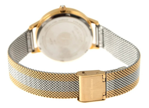 Relogio Feminino Malha Metal Dourado Chilli Beans Analogico