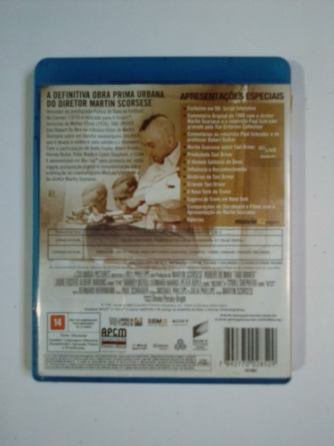 Blu-ray Taxi Driver - Robert De Niro - Original (Usado)