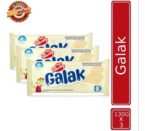 Chocolate Galak 130 G X 3 - Kg