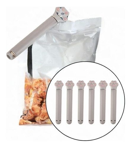 6 Piezas Clips De Sellado Sello Resistente Para Servicio