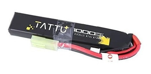 Bateria Tattu 7.4v 1000mah Para Airsoft Conector Mini Tamiya