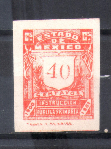 Mexico 1900-01 Ip167 15c Instrucción Pública, Nueva Imperfor
