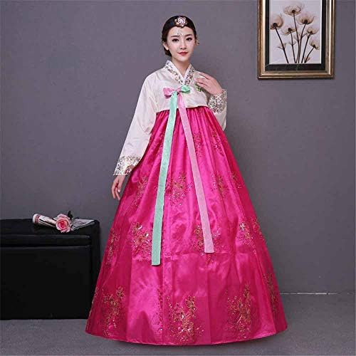 Vestido Hanboks Clásico Coreano Tradicional De Manga Larga