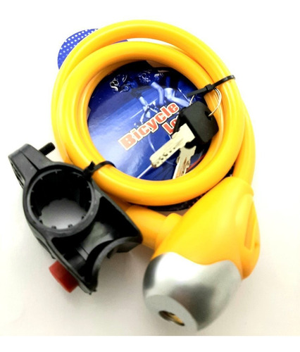 Imagen 1 de 4 de Linga Cadena Candado Para Bicicleta + Soporte Z. Obelisco