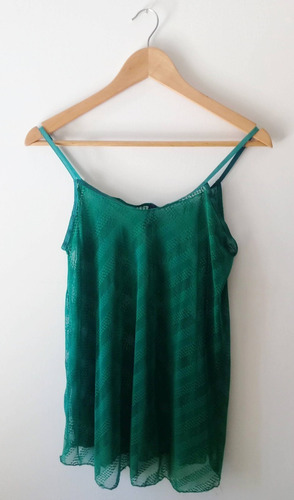 Blusa  Varias Telas En Tonos De Verde