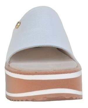 Imagen 4 de 7 de Zuecos Sandalias Bajos De Mujer De Cuero Pratt - Ferraro