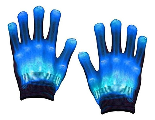 Guantes De Luz Led Que Cambian De Color Luminoso Intermitent