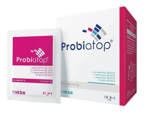 Suplemento em pó Farmoquímica  Probiatop em caixa de 30g 30 un