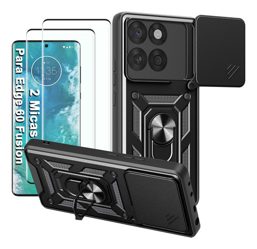 Funda Para Motorola Edge 60 Fusion Con Uso Rudo Carcasa Case + 2micas