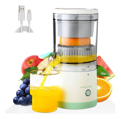 Exprimidora Eléctrica Jugos Juguera Portátil Frutas Con Usb 