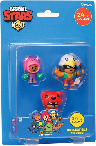 Brawl Stars 2020 Set X3 Mini Figura 4,5 Cm Regalo Niños  