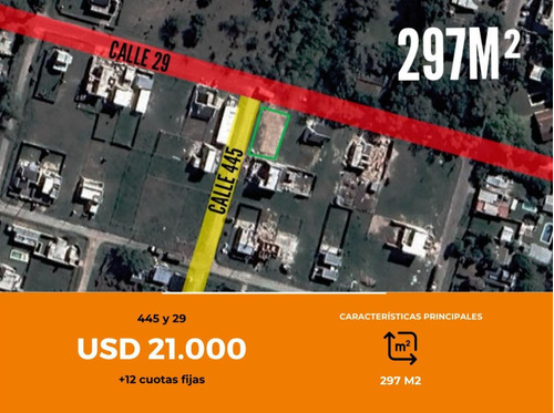 Terreno En Venta - 297mts2 - City Bell, La Plata [financiado]