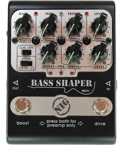 Bass Shaper Pedal Para Baixo - Nig